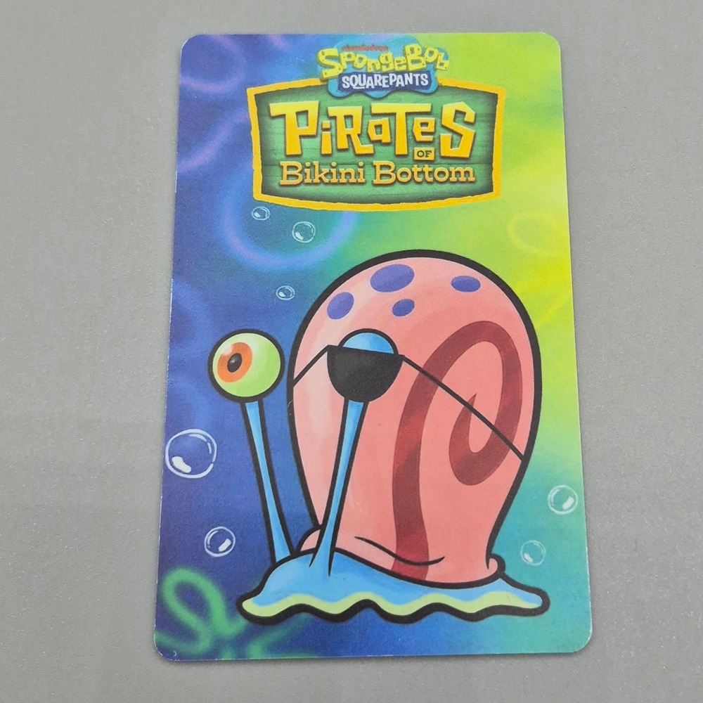 SpongeBob SquarePants Pirates of Bikini Bottom Gary the Snail Arcade Card 003